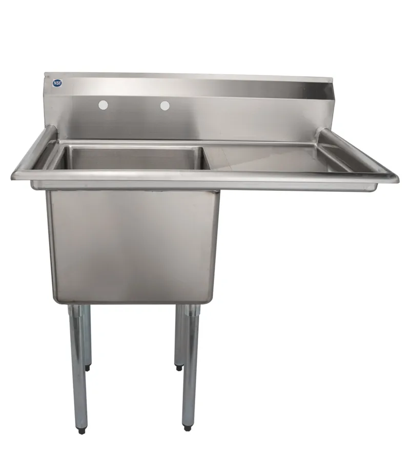 Universal LJ1818-1R - 39" One Compartment Sink W/ Right Drainboard