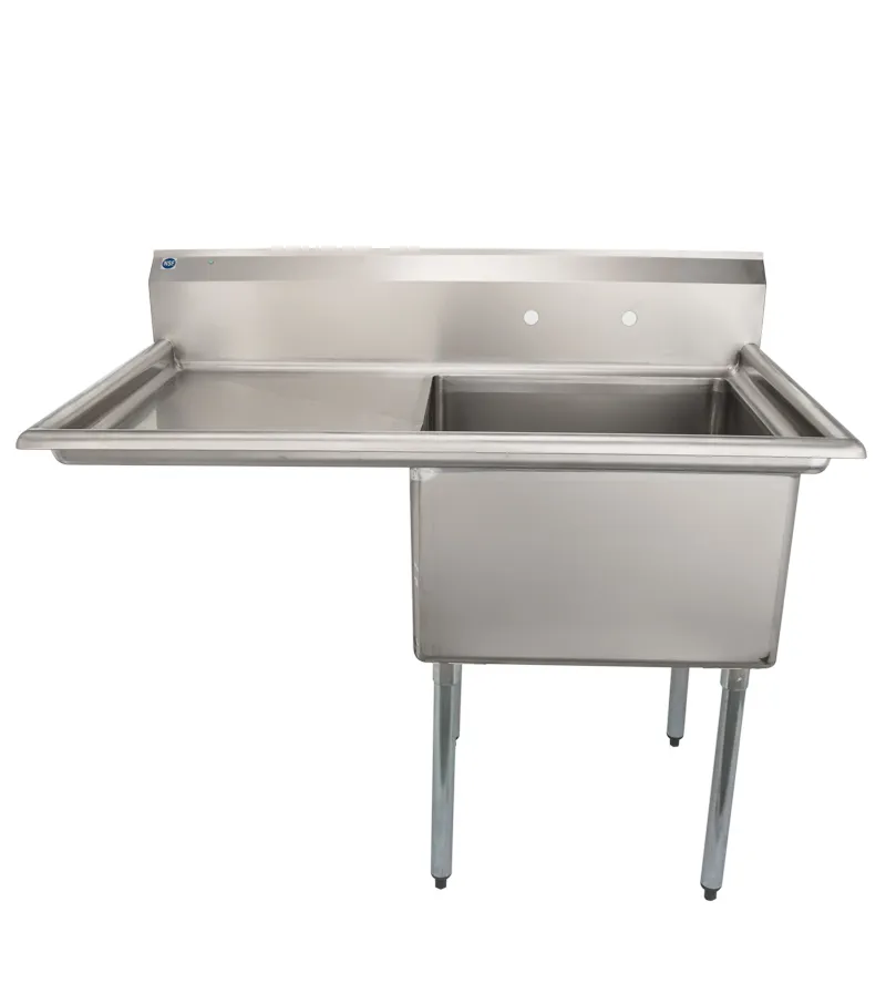 Universal LJ2424-1L - 51" One Compartment Sink W/ Left Drainboard