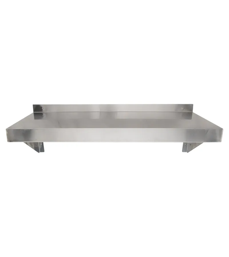 Universal 18 Gauge Stainless Steel 12" x 30" Solid Wall Shelf