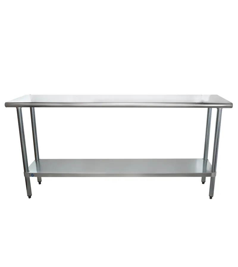 Universal SS1872 - 72" X 18" Stainless Steel Work Table W/ Stainless Steel Under Shelf