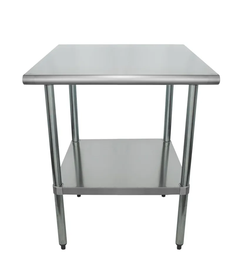 Universal SG2424 - 24" X 24" Stainless Steel Work Table W/ Galvanized Under Shelf