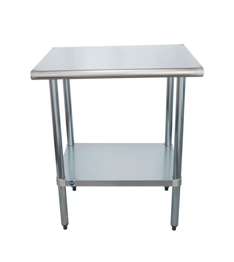 Universal SS2430 - 24" X 30" Stainless Steel Work Table W/ Stainless Steel Under Shelf