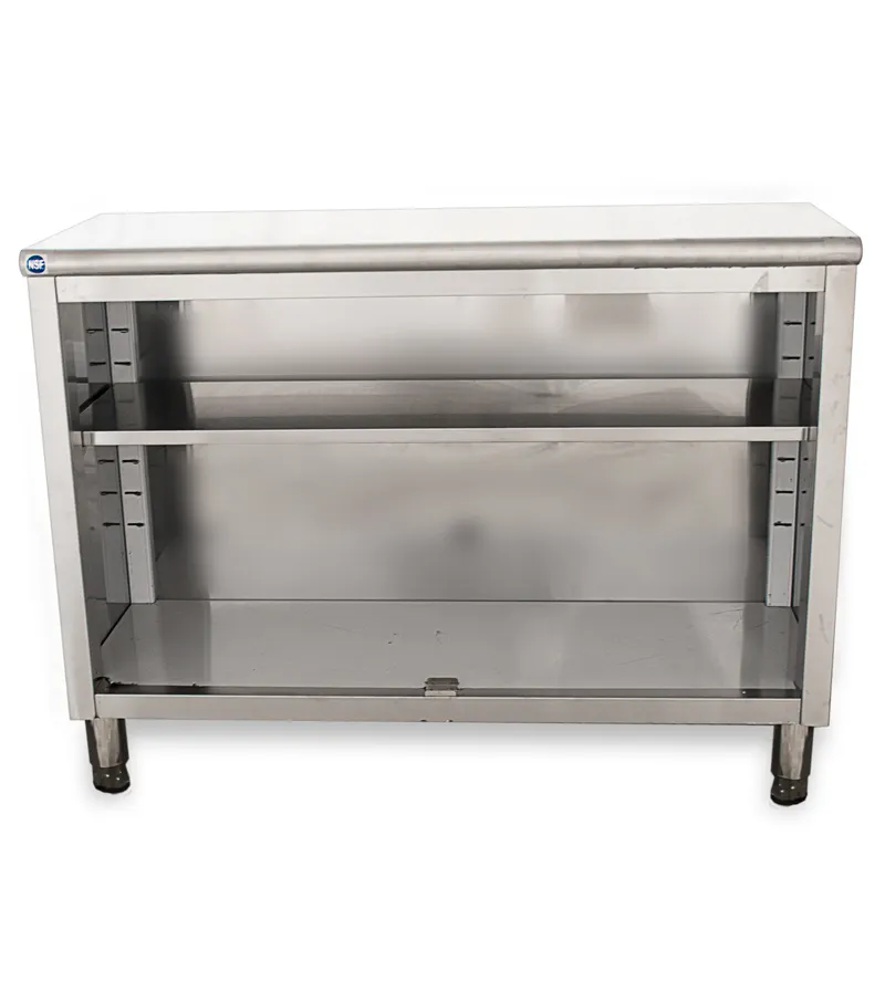 Universal ST-314-48-O - 14" X 48" Stainless Steel Storage Dish Cabinet - Open Front