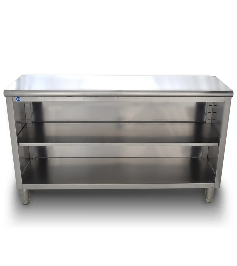 Universal ST-316-60-O - 16" X 60" Stainless Steel Storage Dish Cabinet - Open Front