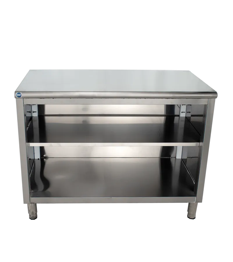 Universal ST-324-48-O - 24" X 48" Stainless Steel Storage Dish Cabinet - Open Front