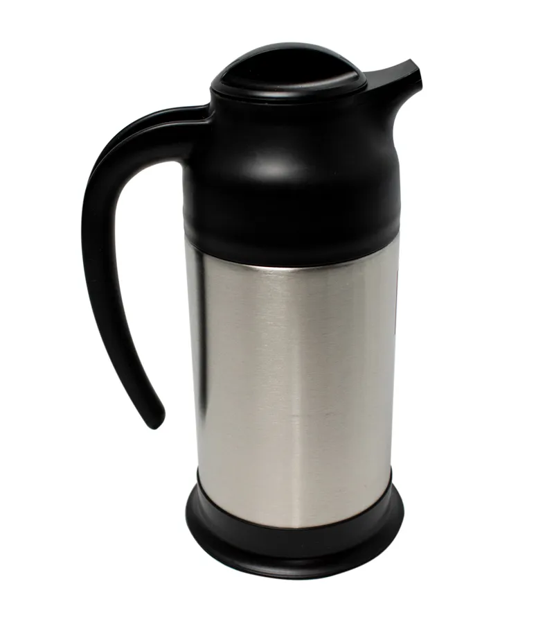 Update International SV-70 - 24 Oz - Black and Stainless Steel Cream Server