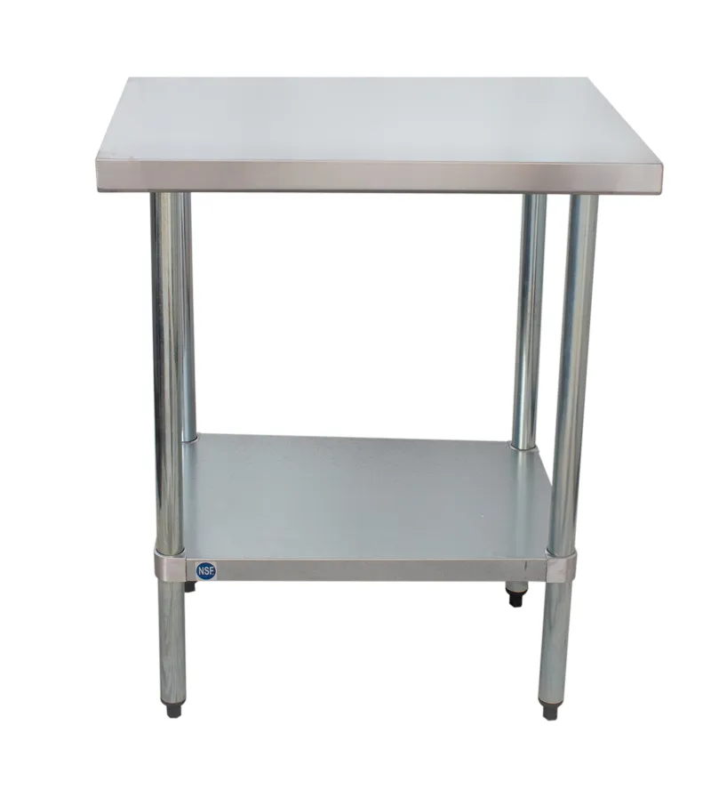 Universal 24" x 30" Stainless Steel Commercial Work Table with Undershelf