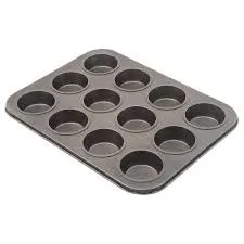 Update International MPNS-12 - 12 Cup - Non-Stick Carbon Steel Muffin Pan