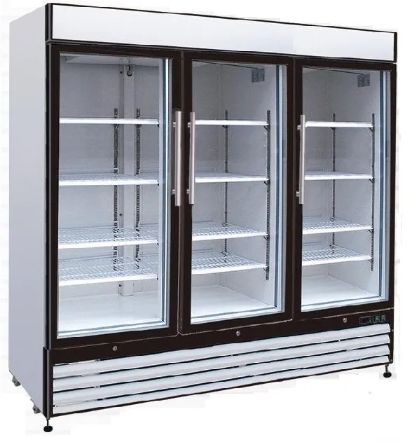 Universal SB81SC - 81" Glass Door Reach In Refrigerator