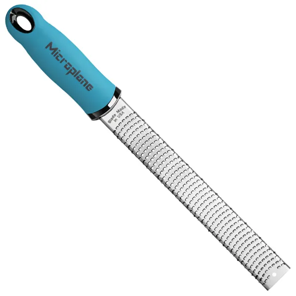 Microplane 46220 - Premium Classic Fine Cheese Citrus Grater / Zester Turquoise 