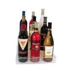 Update International ABO-3X3 - Acrylic Nine Bottle - Three-Tier Wine Bottle Holder