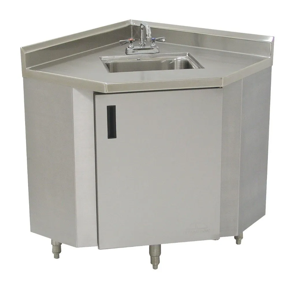 Advance Tabco SHK-2441 Stainless Steel Corner Sink Cabinet - 24" Wide