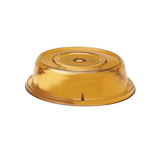 Cambro 1007CW-153 - 10 5/8" Amber Camwear Camcover Plate Cover (12 per Case) 