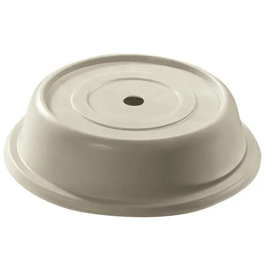 Cambro 1014VS-101 - 10 7/8" Antique Parchment Colored Versa Camcover Round Plate Cover (12 per Case) 