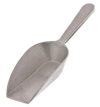 Update International ASFB-210 - 4 Oz - Aluminum Flat Bottom Scoop