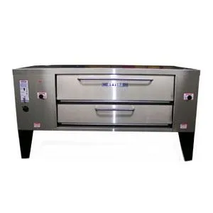 Attias CH6-16NG2 - Chubby Deck Natural Gas Pizza Oven - Double Deck 70" 