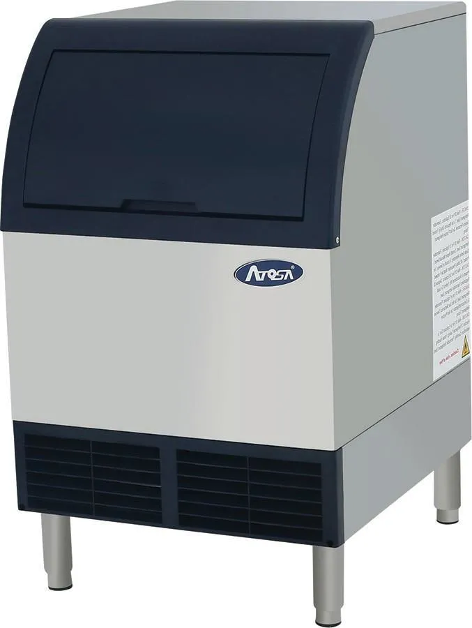 Atosa YR280-AP-161 - Cube Style Undercounter Ice Machine 283 lb. Production and 88 lb. Storage Bin