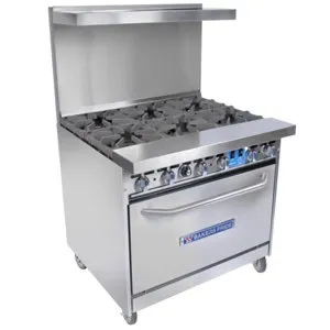 Bakers Pride 36-BP-6B-S30 - 6 Burner Gas Range - (1) Standard Oven