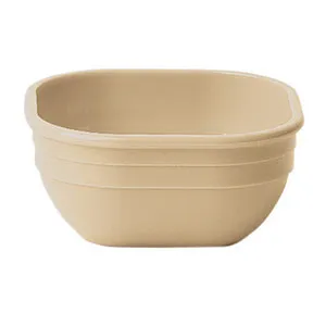 Cambro 10CW-133 - 9.4 oz. Beige Camwear Square Bowl (4 per Case8) 