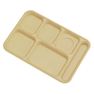 Cambro PS1014-161 - 10" x 14 1/2" Co-Polymer 6 Compartment Tray (24 per Case) 