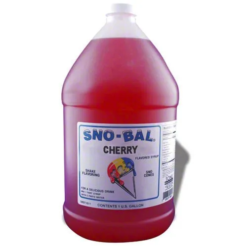 Benchmark USA 72002 - Cherry Snow Cone Syrup - 1 Gal - Case of 4