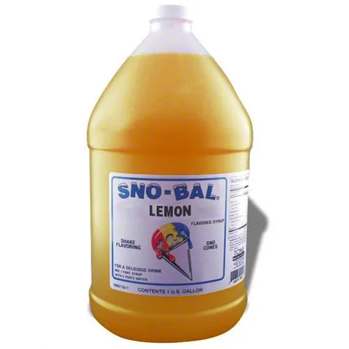 Benchmark USA 72004 - Lemon Snow Cone Syrup - 1 Gal - Case of 4 