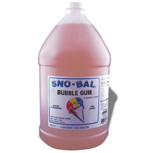 Benchmark USA 72008 - Bubble Gum Snow Cone Syrup - 1 Gal - Case of 4 