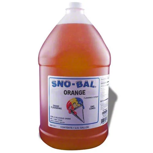 Benchmark USA 72011 - Orange Snow Cone Syrup - 1 Gal - Case of 4