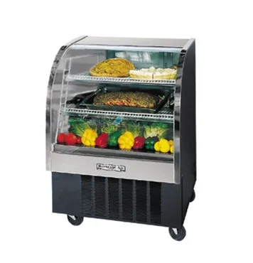 Beverage Air - CDR3/1-B-20 - Curved Glass Refrigerated Deli Display Case 37"