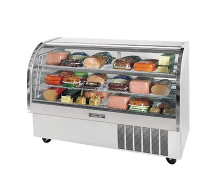 Beverage Air - CDR3/1-S-20 - Curved Glass Refrigerated Deli Display Case 37"