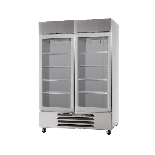 Beverage Air HBF49-1-G-AVA - Two Section Glass Door Pharmacy Freezer - 49 Cu. Ft.