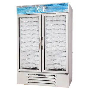 Beverage Air - MMF49-1-W-ICE - MarketMax White Indoor Ice Merchandiser - 49 Cu. Ft.