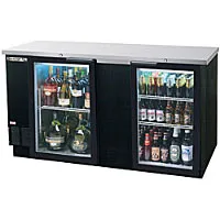 Beverage Air - BB68G-1-B - Glass Door Back Bar Cooler 69" 