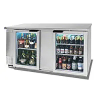 Beverage Air - BB68G-1-S - Glass Door Back Bar Cooler 69" 