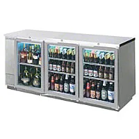 Beverage Air - BB78G-1-S - Glass Door Back Bar Cooler 79" 