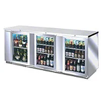 Beverage Air - BB94G-1-S - Glass Door Back Bar Cooler 95" 