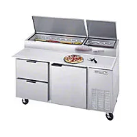 Beverage Air DPD67 - Pizza Prep Table w/ Drawers 67"