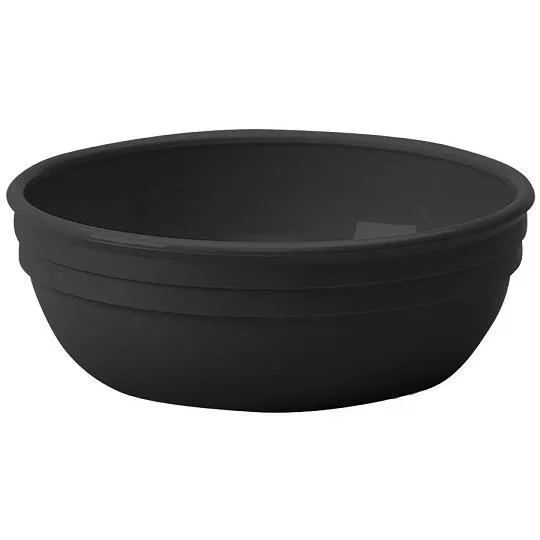 Cambro 100CW-110 - 12.5 oz. Black Camwear Nappie Bowl (4 per Case8) 