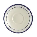 C.A.C. China BLU-2 - Blue Line Saucer 6" - (3 Dozen per Case)