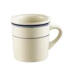 C.A.C. China BLU-38 - Blue Line Mug 3-3/8" - (3 Dozen per Case)