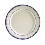 C.A.C. China BLU-21 - Blue Line Plate 12" - (1 Dozen per Case)