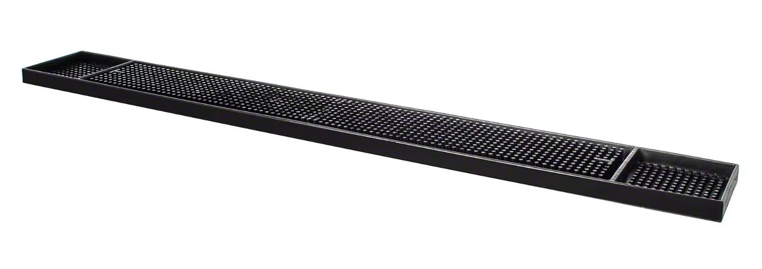 Update International BM-27BK - 27" X 3.25" Rubber Bar Service Mat