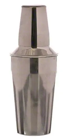 Update International BSH-3PM - Stainless Steel - 3-Piece Bar Shaker - 7.63" x 3" x 3"