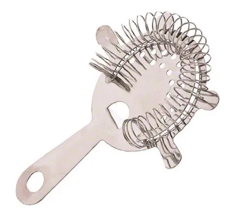 Update International BST-4 - 4-Prong Nickel-Plated Bar Strainer