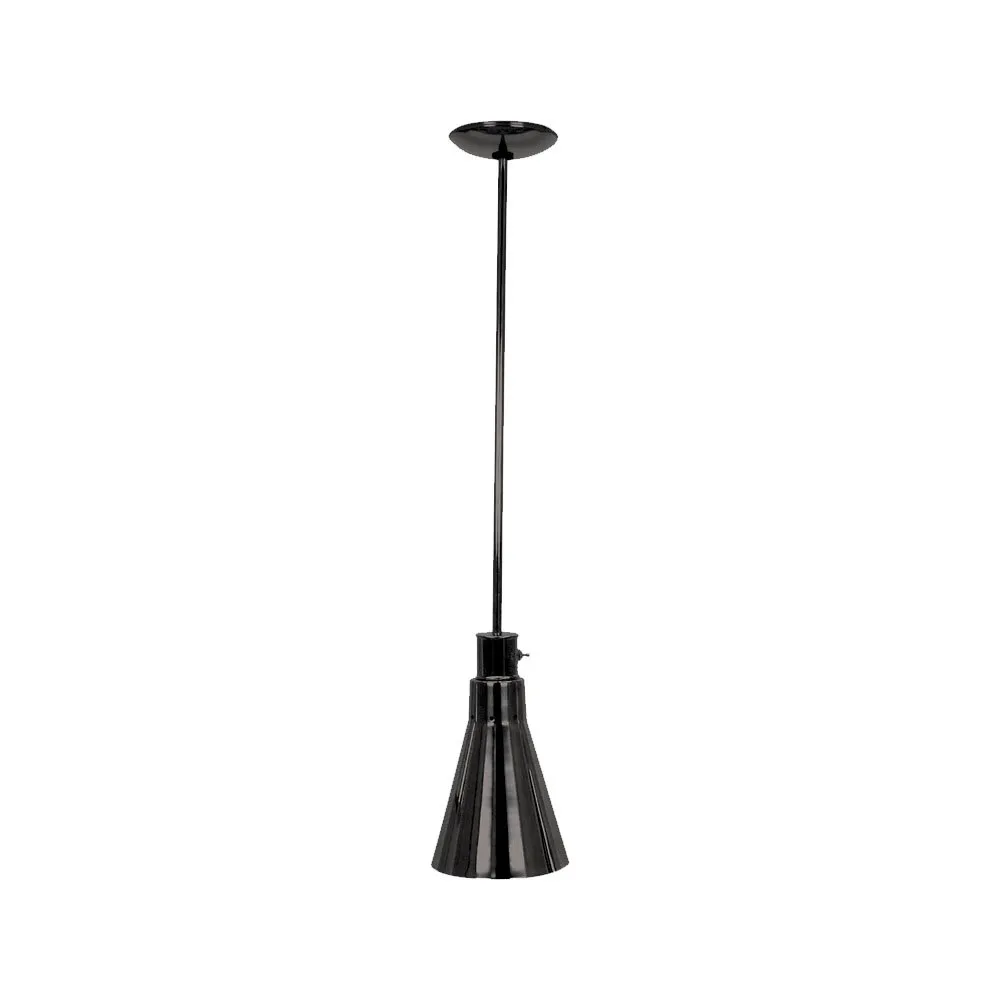 Buffet Enhancements - 010HHN-BL - Hanging Heat Lamp - Standard Shade w/ Black Powder Coat Finish