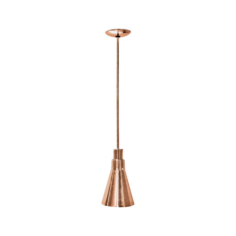 Buffet Enhancements - 010HHN-CP - Hanging Heat Lamp - Standard 7" Shade w/ Copper Powder Coat Finish