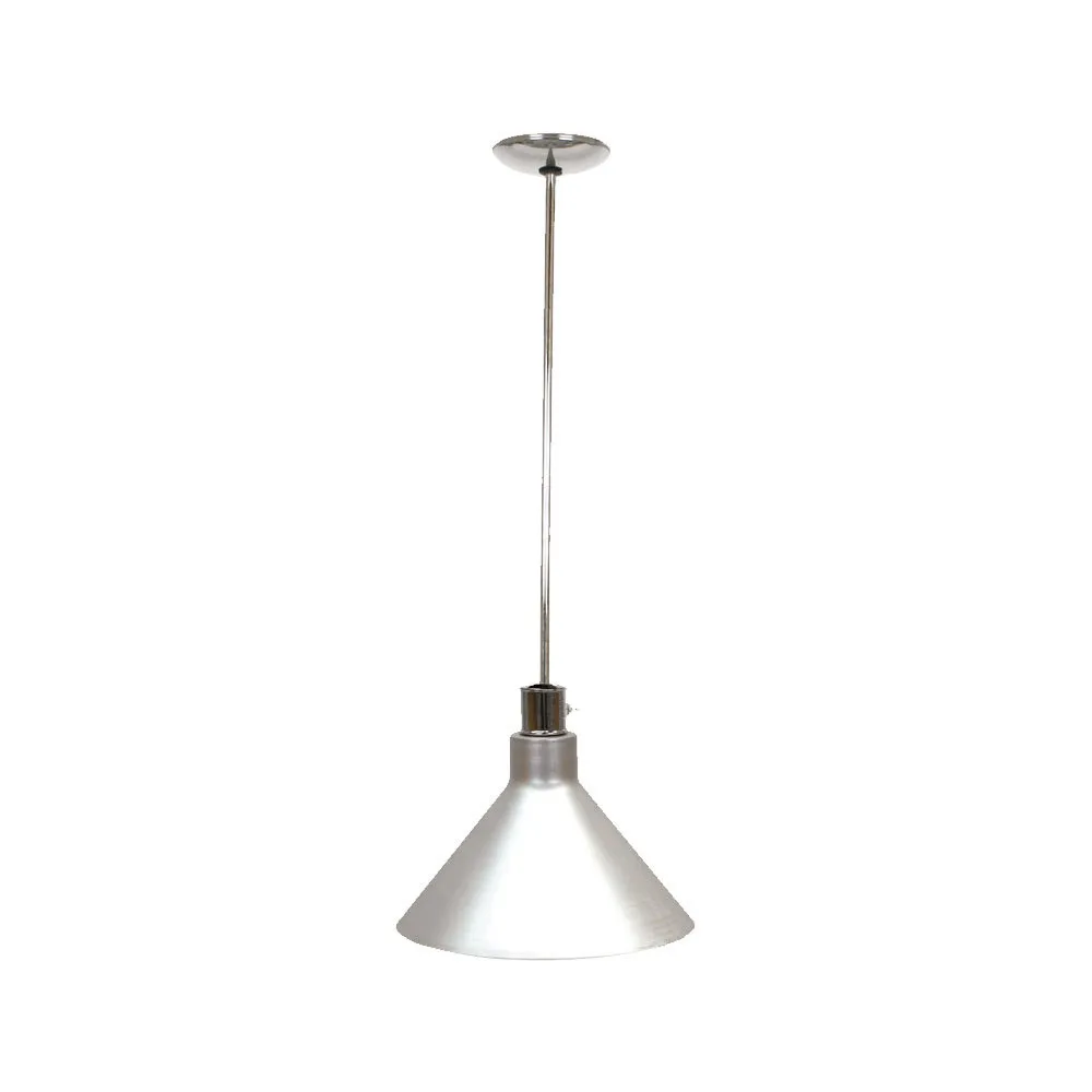 Buffet Enhancements - 010HHW-SS - Hanging Heat Lamp - Wide 14" Shade Retractable w/ Stainless Steel Finish