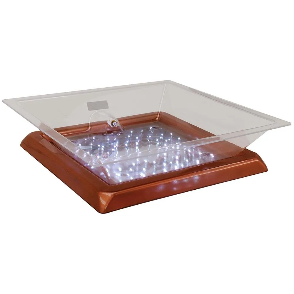 Buffet Enhancements - 010LCS22LED-CP - Small Lighted Ice Display - LED Lights - Copper Base