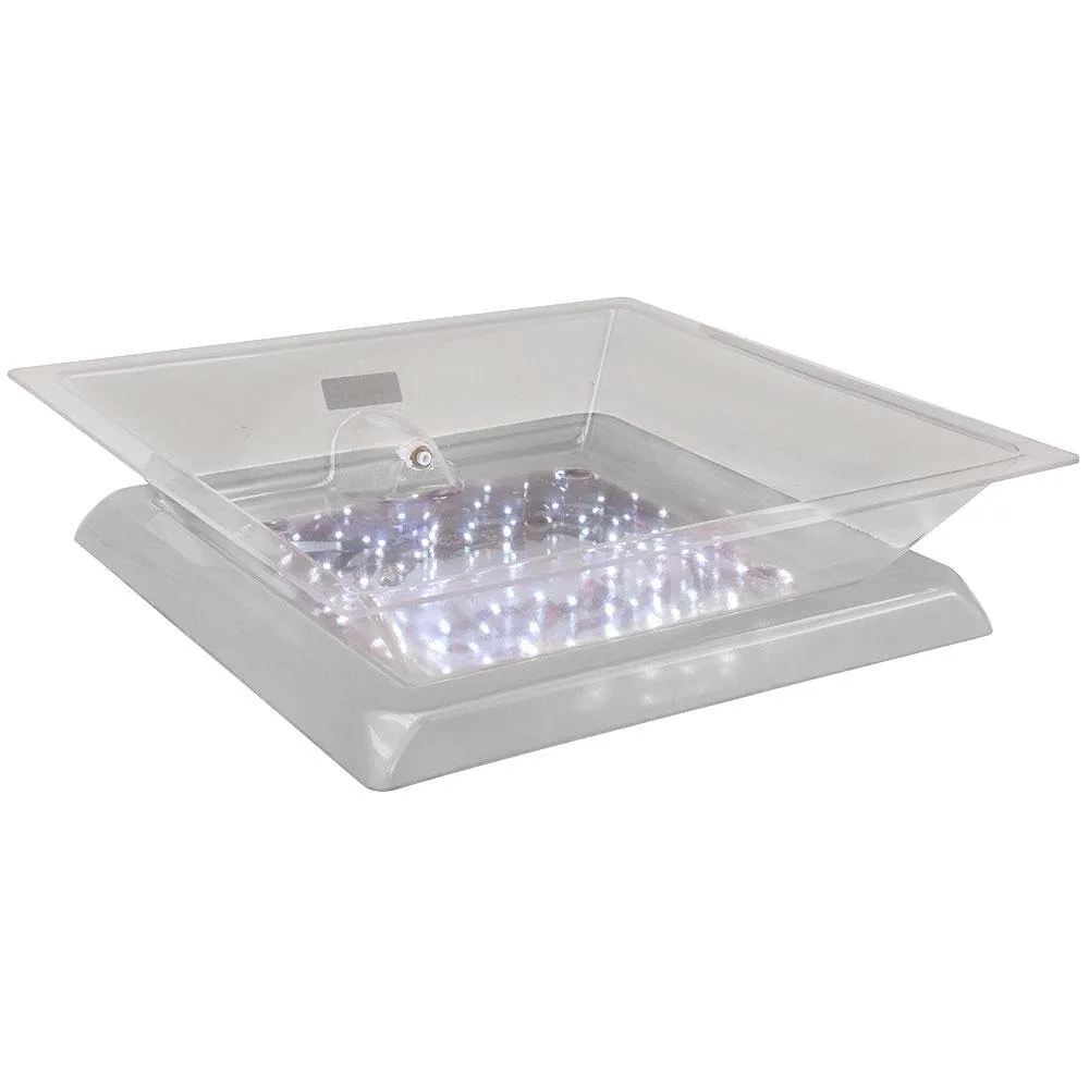 Buffet Enhancements - 010LCS22LED-WT - Small Lighted Ice Display - LED Lights - White Base