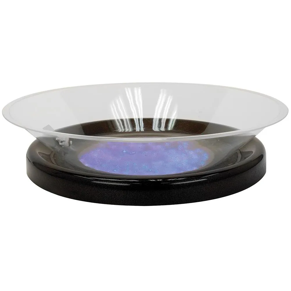 Buffet Enhancements - 010LCS30LED-BK - Round Lighted Ice Display - LED Lights - Black Base